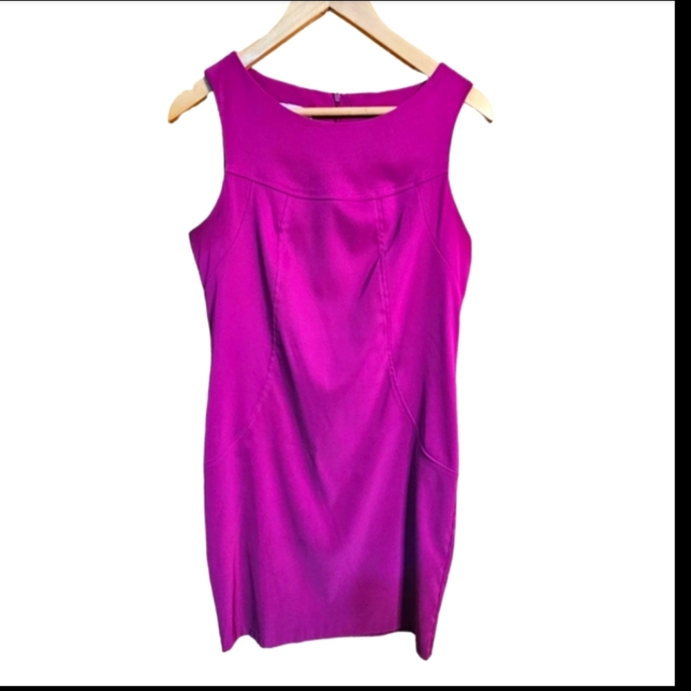 Alyx Limited Dress, Fucia, sz. 10. Midi, sleeveless, round neck. Zipper in back.